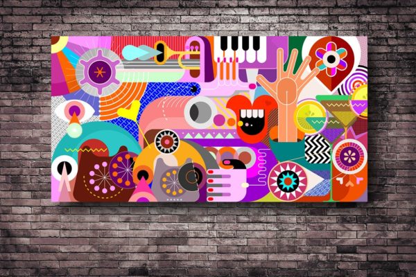 抽象艺术插画矢量背景素材精选 Abstract Art Vector Background