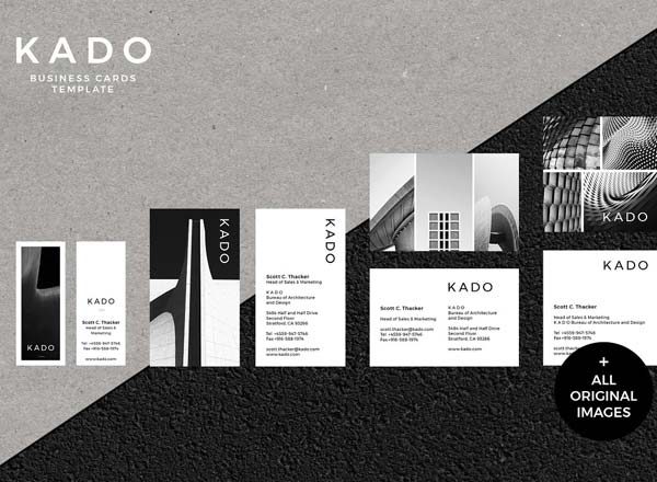 第一素材下午茶：高端设计感极强的极简主义商业时尚名片模版下载[INDD]