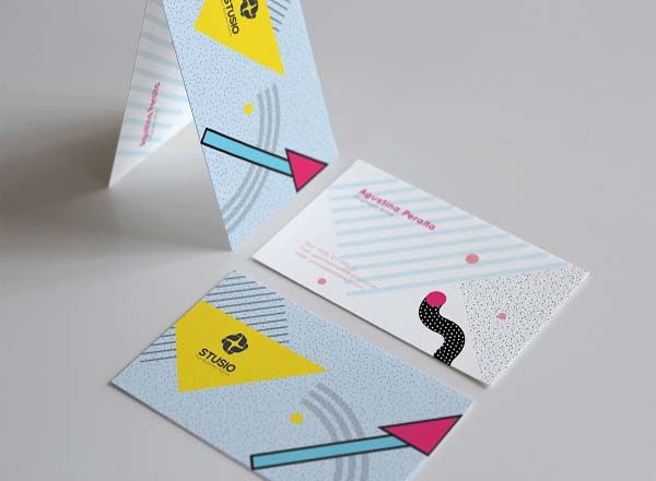 特色流行商务卡（名片）图形模板