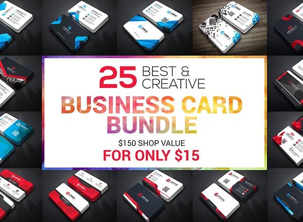 25个多用途的名片卡片邀请函设计模板精选