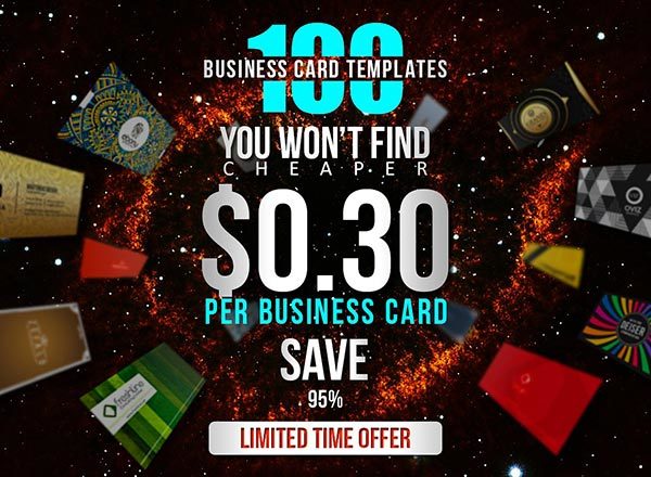 100个高品质的名片卡片设计模板精选