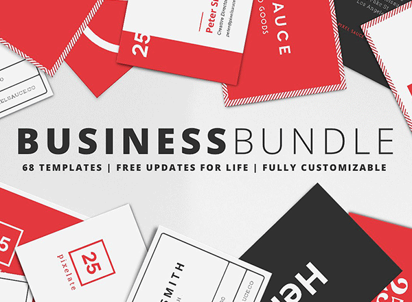 68个高端时尚简约的商务名片设计模板精选