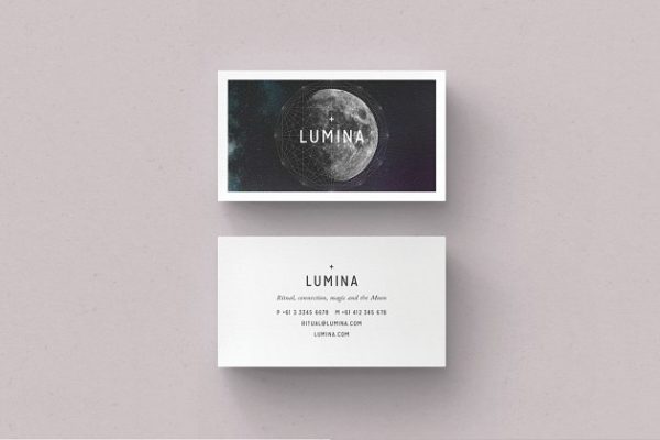 高大上品牌企业名片模板 LUMINA Business Card Template