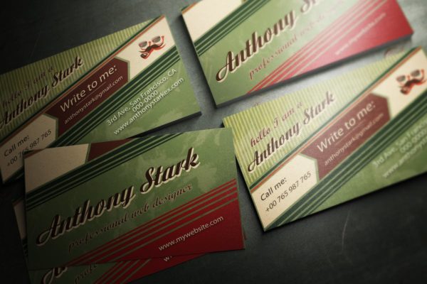 复古风格企业名片设计模板精选 Retro Business Card Design