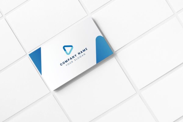 蓝色设计风格企业名片设计模板精选下载 Professional Blue Business Card Template