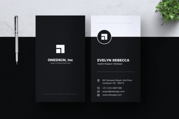 极简主义高端风格商业名片设计模板精选 Minimalist Business Card Vol. 02