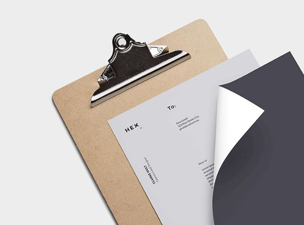 品牌VI设计体系办公用品设计套装 Hex Branding & Identity Print Template