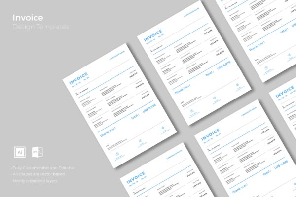 电子发票/单据设计模板精选v13 SRTP-Invoice Design.13