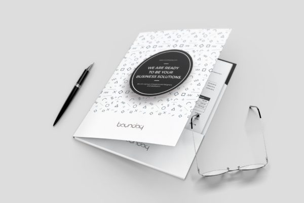 孟菲斯设计风格企业文件夹设计模板精选 Presentation Folder