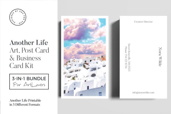 生活艺术明信片/企业名片设计模板精选 Another Life Art & Stationary Kit