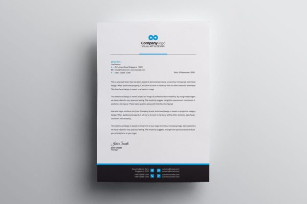 信息科技企业信封设计模板精选v3 Letterhead