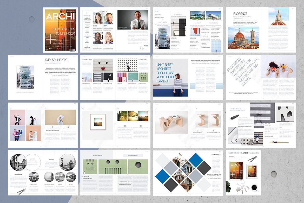 极简主义体现公司文化杂志模板[indd]