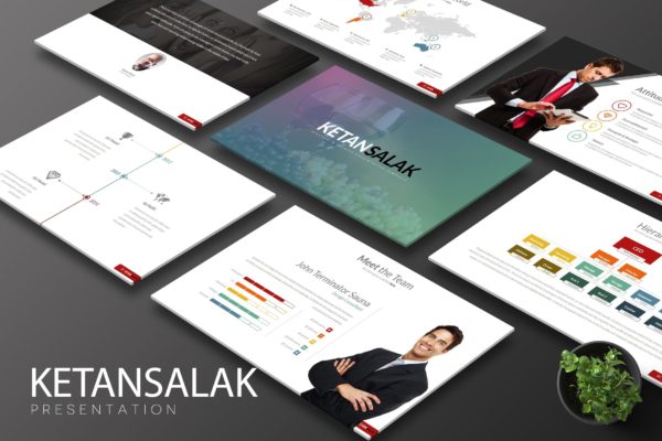 企业发展历史公司简介大洋岛精选PPT模板 Ketansalak Powerpoint