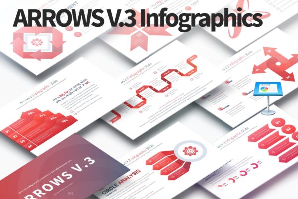 箭头信息图表设计风格Keynote幻灯片设计模板 ARROWS V.3 – Keynote Infographics Slides缩略图 箭头信息图表设计风格Keynote幻灯片设计模板 ARROWS V.3 – Keynote Infographics Slides
