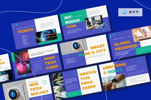 科技公司校园宣讲会大洋岛精选Keynote模板模板 TEXICO – Technology Company Keynote Template