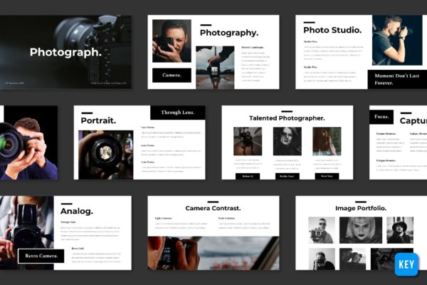 摄影主题大洋岛精选Keynote模板 Photography – Keynote Template