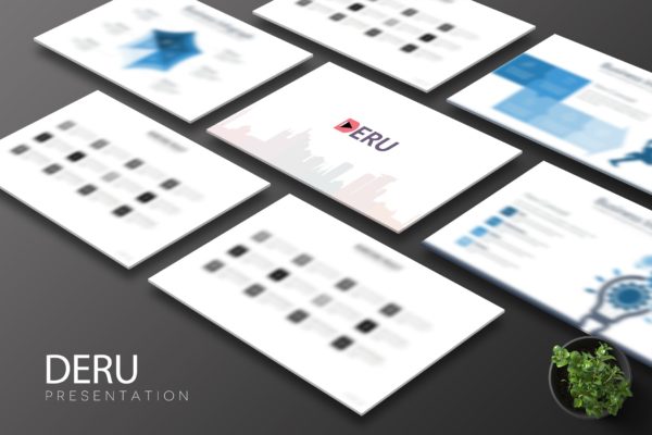 互联网创新企业大洋岛精选Keynote模板设计模板 Deru – Keynote Template