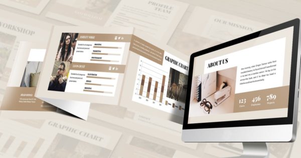 企业年度报告大洋岛精选Google演示模板 Alhambra – Lookbook Google Slides Template