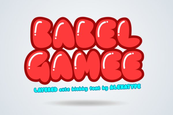 儿童主题设计绝配可爱风格英文胖体无衬线字体大洋岛精选 BABELGAMEE – Cute Chubby Children Font缩略图 儿童主题设计绝配可爱风格英文胖体无衬线字体大洋岛精选 BABELGAMEE – Cute Chubby Children Font
