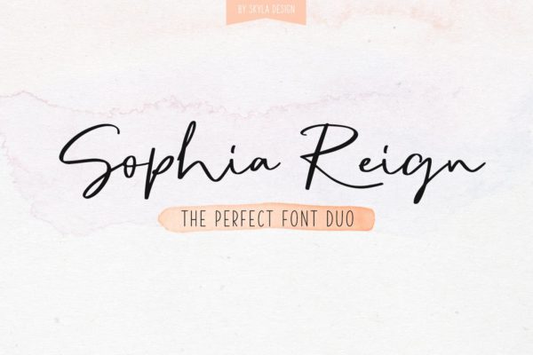 英文钢笔签名字体大洋岛精选&大写字母正楷字体大洋岛精选二重奏 Sophia Reign signature font duo缩略图 英文钢笔签名字体大洋岛精选&大写字母正楷字体大洋岛精选二重奏 Sophia Reign signature font duo
