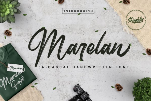 休闲自然风格英文手写字体大洋岛精选 Marelan – Casual Handwritten Font