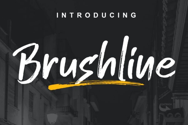 手工绘制英文笔刷字体大洋岛精选 Brushline Font