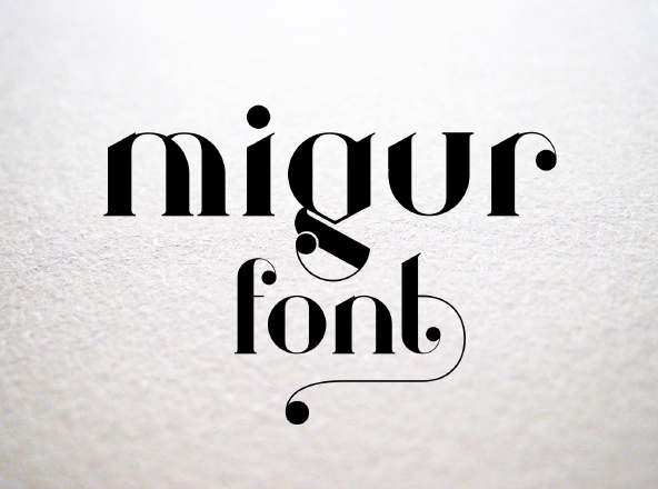 Behance网站推荐最佳英文排版印刷字体大洋岛精选之一 Migur Serif Font