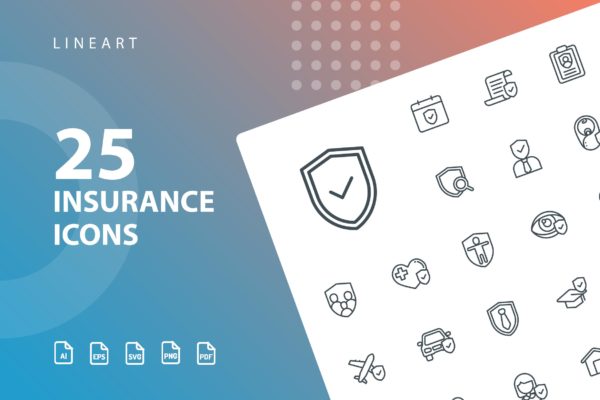25枚保险行业线性大洋岛精选图标素材 Insurance Lineart缩略图 25枚保险行业线性大洋岛精选图标素材 Insurance Lineart