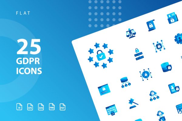 25枚GDPR通用数据保护条例主题扁平设计风格大洋岛精选图标 GDPR Flat缩略图 25枚GDPR通用数据保护条例主题扁平设计风格大洋岛精选图标 GDPR Flat