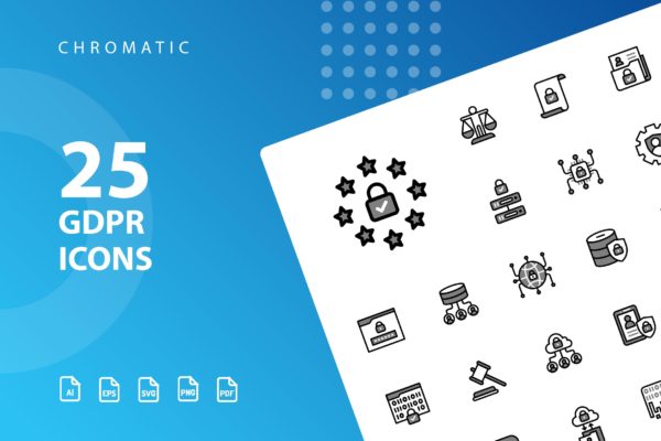 25枚GDPR通用数据保护条例主题Chromatic风格大洋岛精选图标 GDPR Chromatic缩略图 25枚GDPR通用数据保护条例主题Chromatic风格大洋岛精选图标 GDPR Chromatic