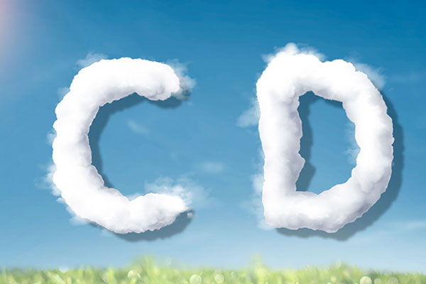 字母“CD”蓝天背景白云英文艺术字体大洋岛精选PSD素材
