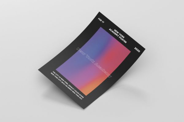 抽象色彩渐变创意海报传单大洋岛精选PSD模板 Abstract Gradient Flyer Template