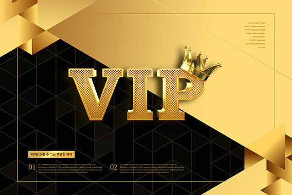 高端豪华风格VIP黑金海报PSD素材大洋岛精选素材