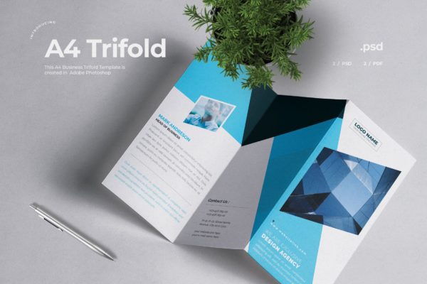 创意代理企业三折页宣传单设计模板 Business Trifold Brochure缩略图 创意代理企业三折页宣传单设计模板 Business Trifold Brochure