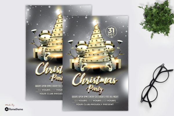 白金设计风格圣诞节派对邀请海报传单大洋岛精选PSD模板 Christmas Whitegold Party Flyer MR缩略图 白金设计风格圣诞节派对邀请海报传单大洋岛精选PSD模板 Christmas Whitegold Party Flyer MR