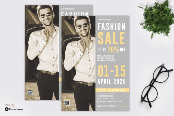 时尚服装品牌促销广告传单模板 Style – Fashion Sale Flyer RY缩略图 时尚服装品牌促销广告传单模板 Style – Fashion Sale Flyer RY