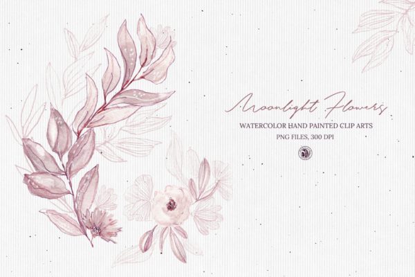 月光花花语水彩手绘剪贴画大洋岛精选PNG素材 Moonlight Flowers缩略图 月光花花语水彩手绘剪贴画大洋岛精选PNG素材 Moonlight Flowers