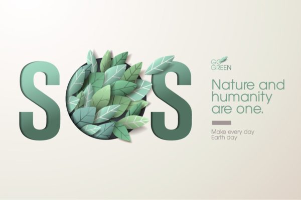 大自然绿色主题网站Banner广告概念大洋岛精选设计素材v3 Nature web banner concept design