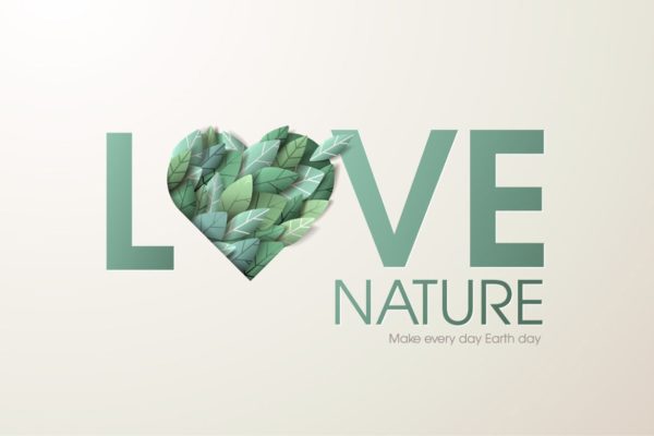 大自然绿色主题网站Banner广告概念大洋岛精选设计素材v2 Nature web banner concept design