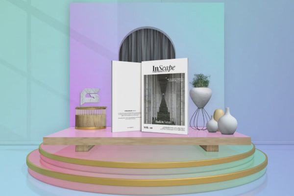 室内设计主题大洋岛精选杂志排版设计模板 Inscape Interior Magazine