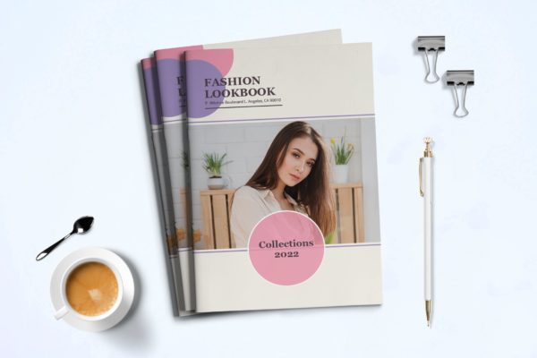 时装订货画册/新品上市产品大洋岛精选目录设计模板v3 Fashion Lookbook Template
