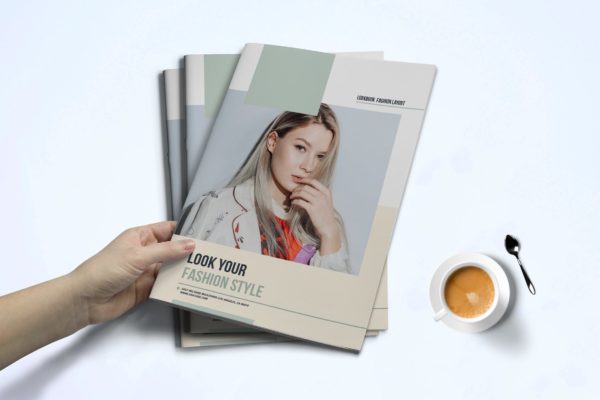 时装订货画册/新品上市产品大洋岛精选目录设计模板v2 Fashion Lookbook Template