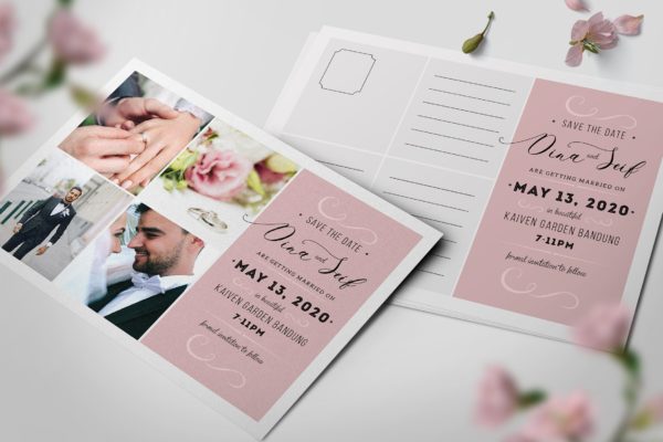 婚纱照婚礼邀请函大洋岛精选模板 Simple Collage Wedding Invitation缩略图 婚纱照婚礼邀请函大洋岛精选模板 Simple Collage Wedding Invitation