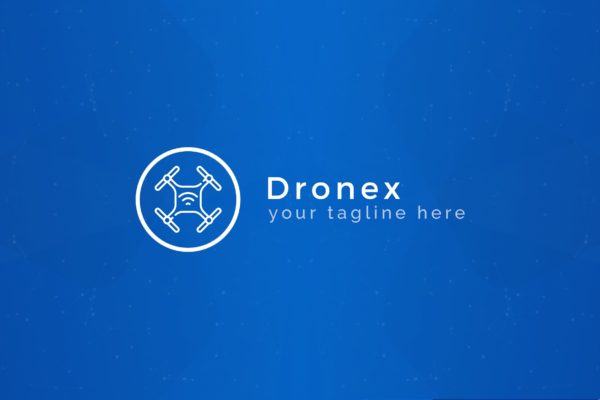 无人机品牌Logo设计大洋岛精选模板 Dronex – Premium Drone Logo Template