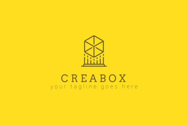 创意盒子图形抽象Logo设计大洋岛精选模板 Creabox – Abstract Logo Template