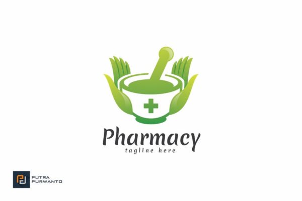 药房商标品牌Logo设计大洋岛精选模板 Pharmacy – Logo Template