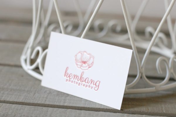 花卉几何图形摄影品牌Logo设计大洋岛精选模板 Flower Photography Logo