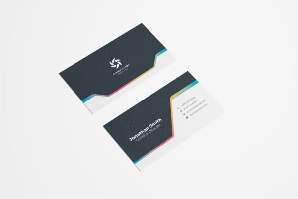 装潢设计公司大洋岛精选名片模板v40 Business Card Template.v40