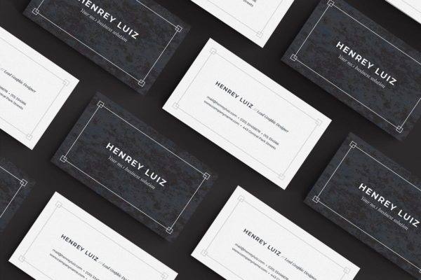 经典优雅风格企业大洋岛精选名片模板 Business Card