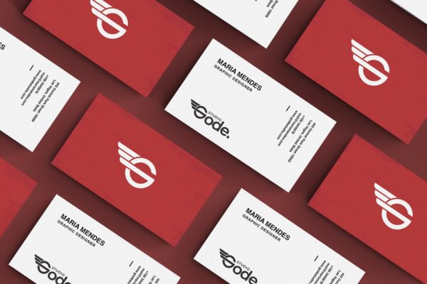 创意设计工作室名片排版设计模板 Business Card